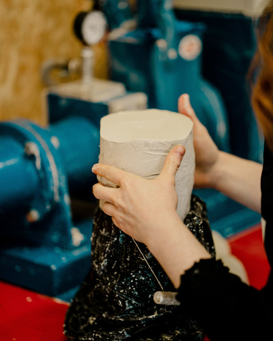 The stages of making pottery.