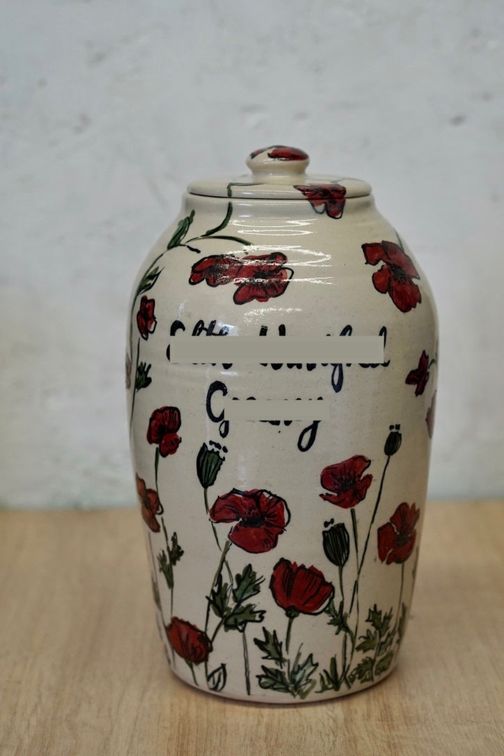 Custom made ceramic urns