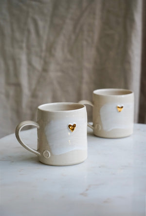 PRE-SALE Gold Heart Mugs