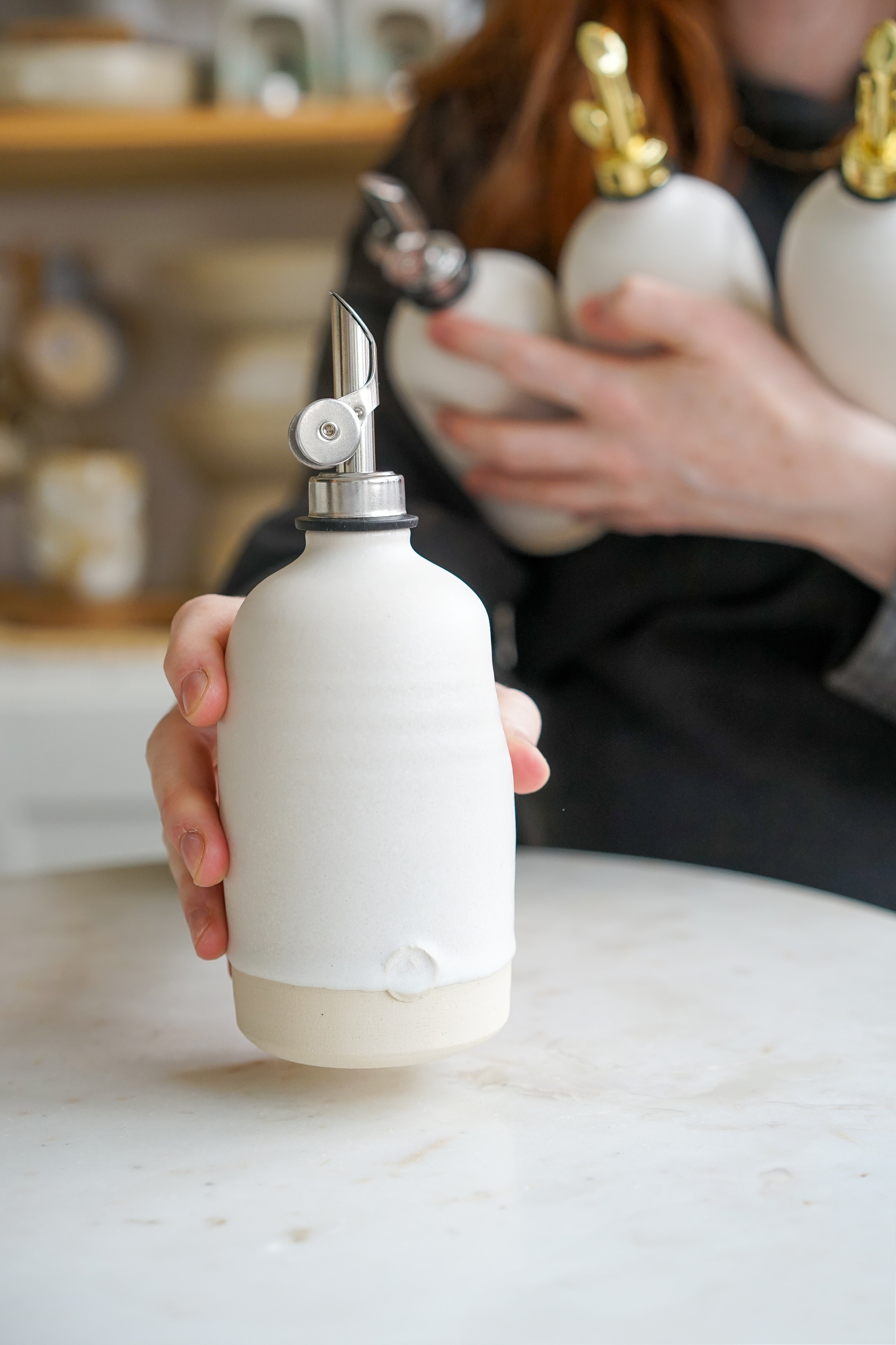 Handmade Ceramic Oil Pourer 🫒