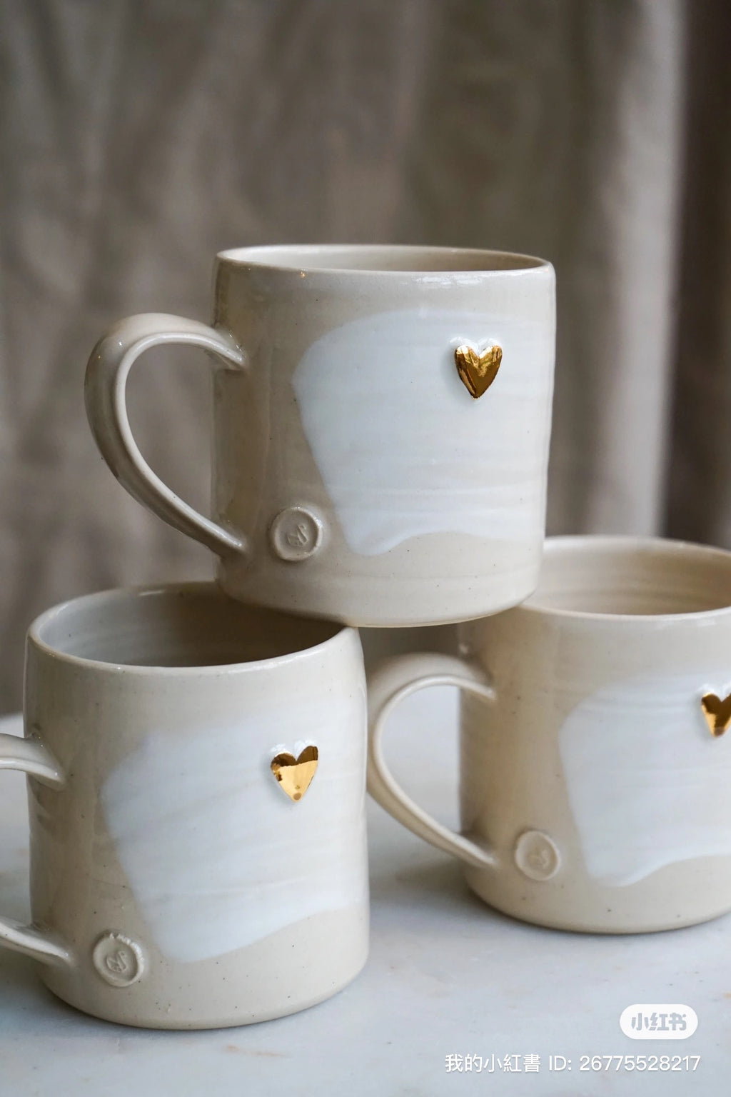 PRE-SALE Gold Heart Mugs