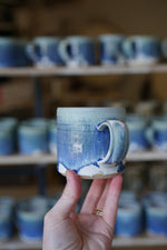 Blue & White crystal small mug