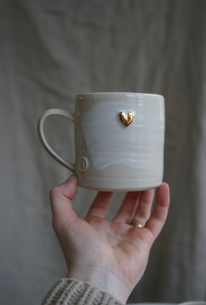 PRE-SALE Gold Heart Mugs