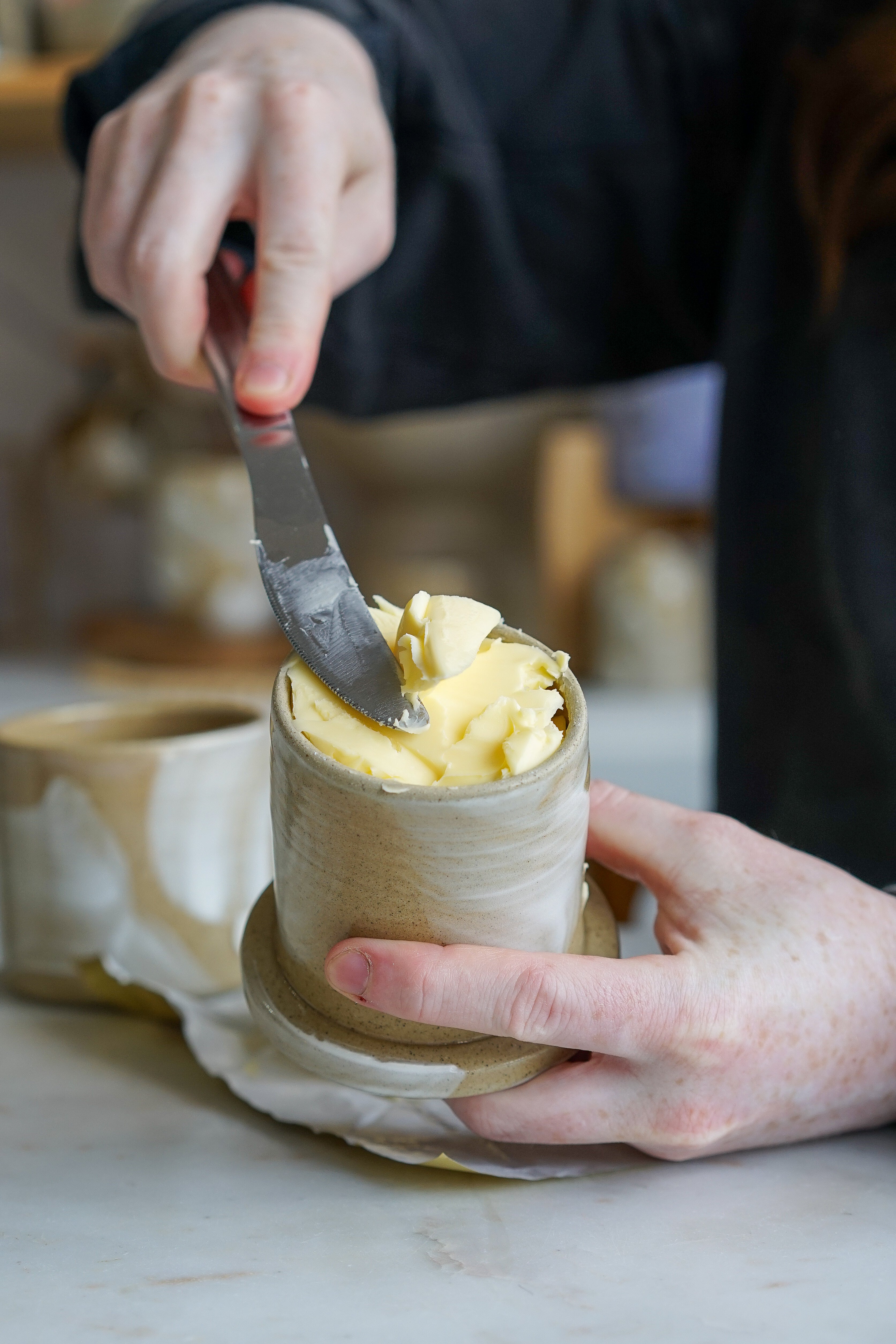 French Butter Crock