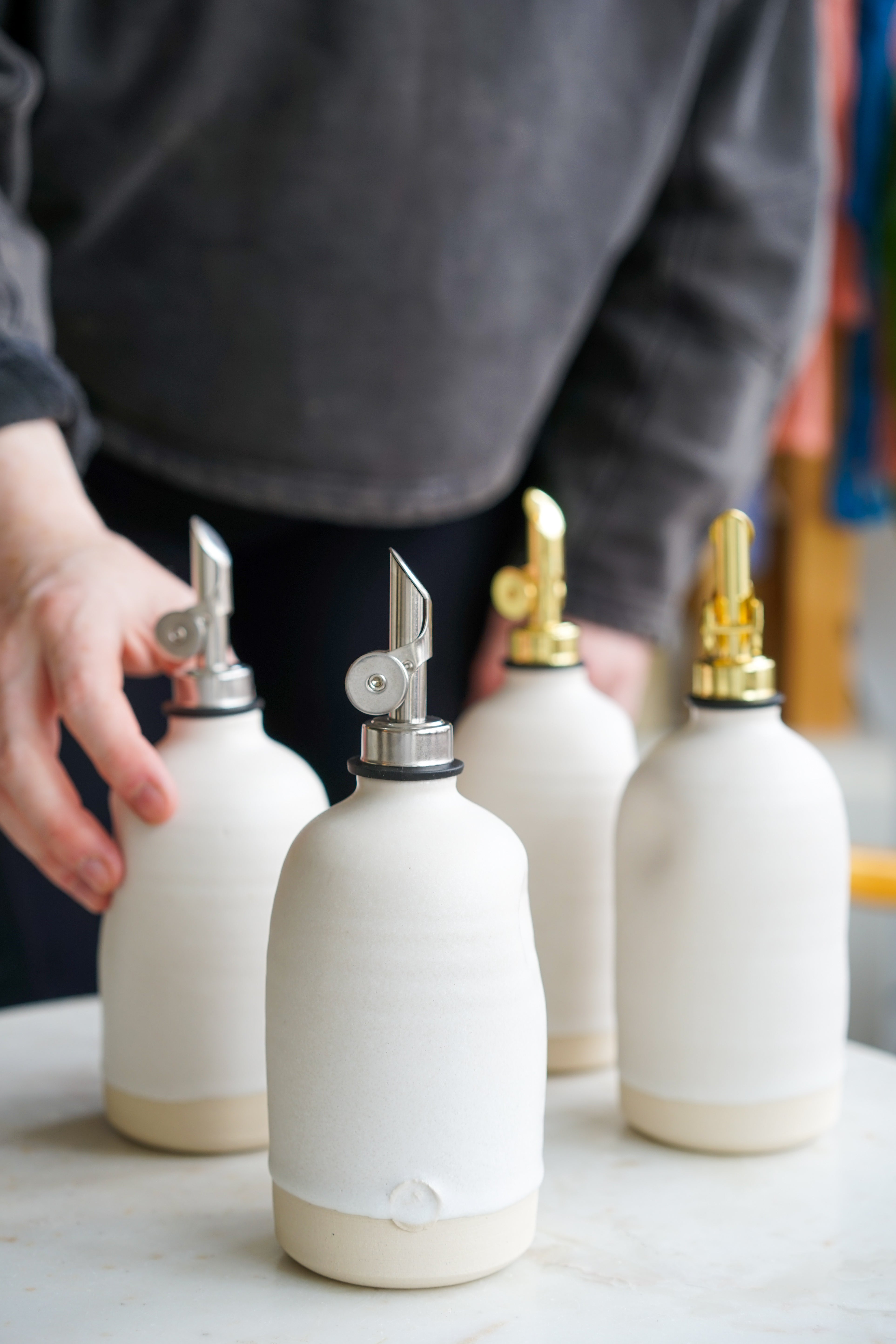 Handmade Ceramic Oil Pourer 🫒