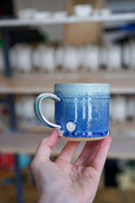 Blue & White crystal small mug