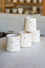 Porcelain and Gold Coffee Tumbler