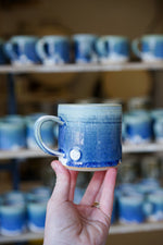 Blue & White crystal small mug