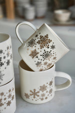 Porcelain Snowflake Mug