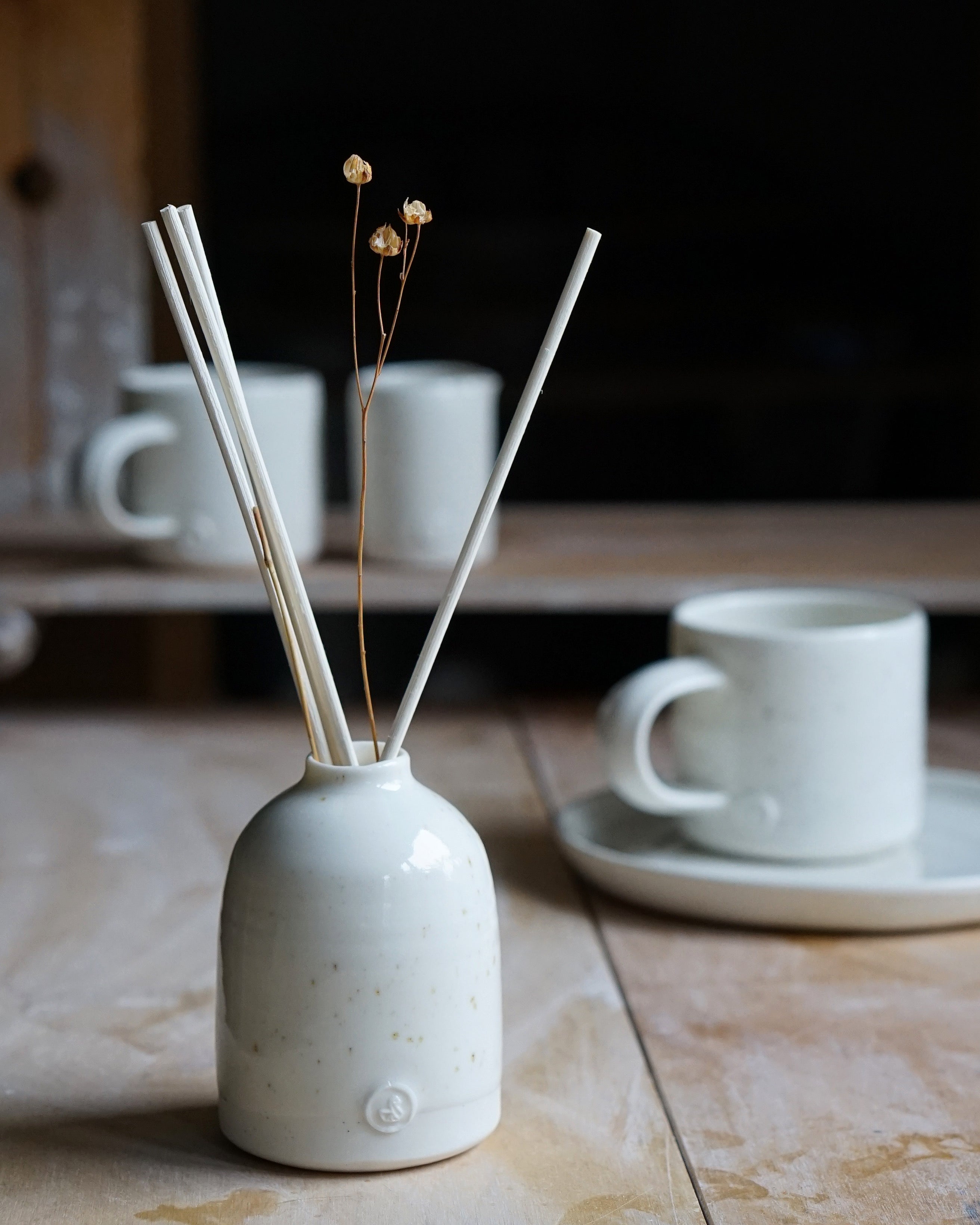 Porcelien Diffuser Porcelain Reed Diffuser – Natasha Swan Ceramics. Handmade pottery ...